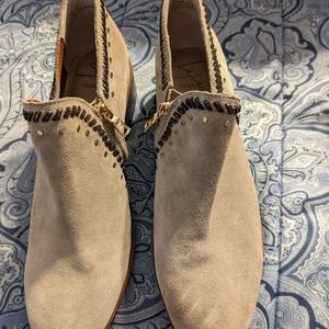 Látigo women's ankle boots taupe studded booties Anthropologie